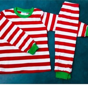 Boutique Xmas Striped Red White Long Sleeve Pants